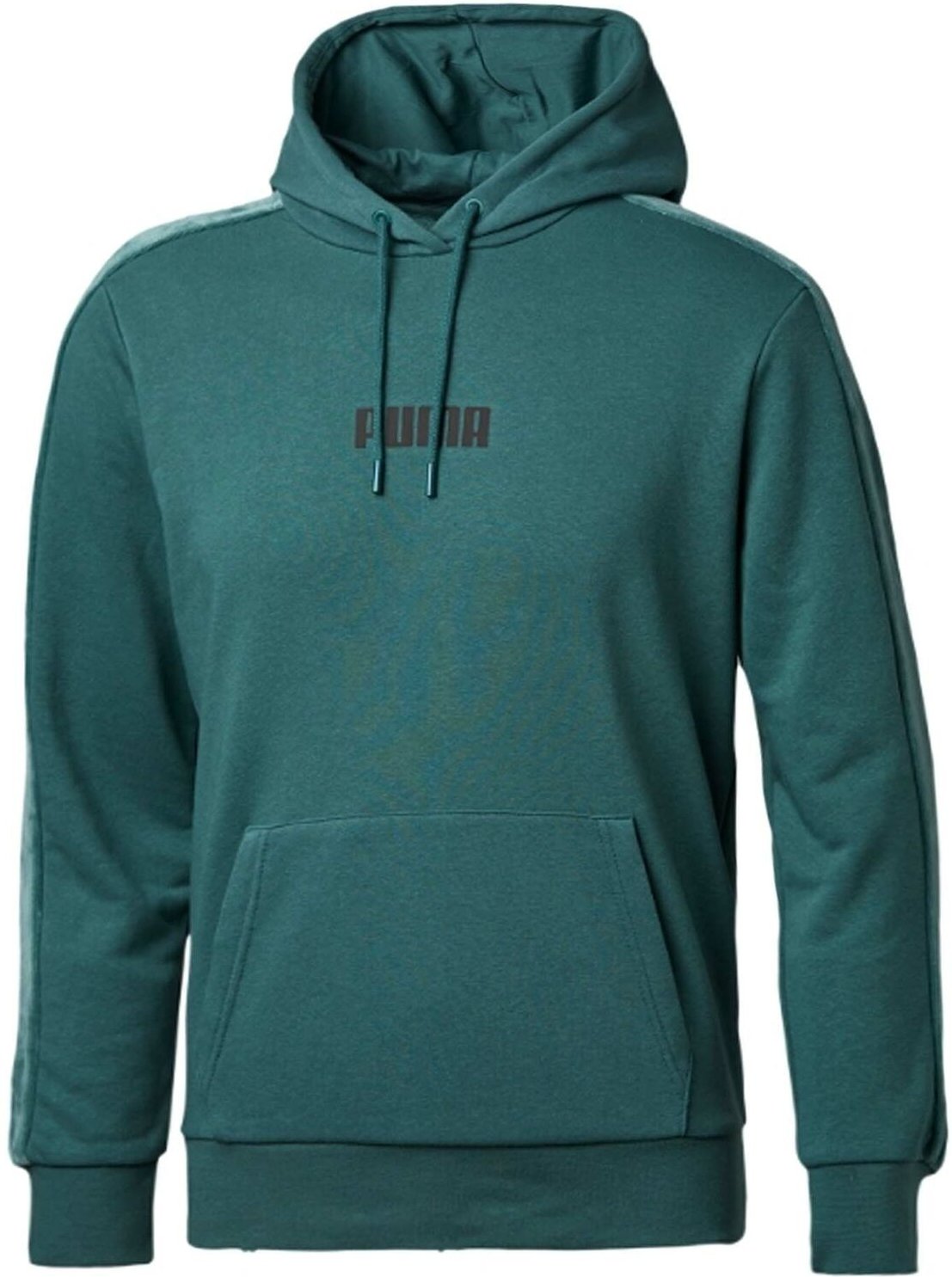 Puma Velvet Hoodie Logo Jumper Green Sweat - Herren