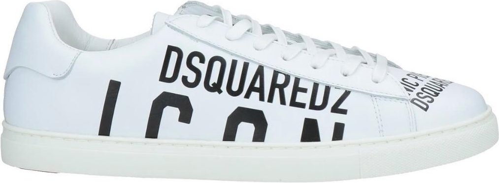 Thumbnail - Dsquared2 Icon Print Low Top Weiß Turnschuhe