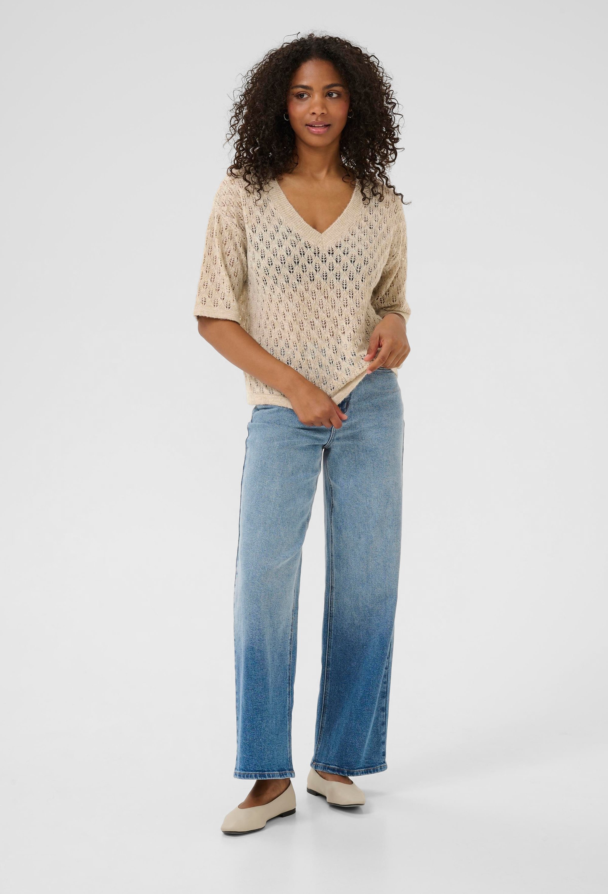 Strickpullover KAlourine Baggy fit cream