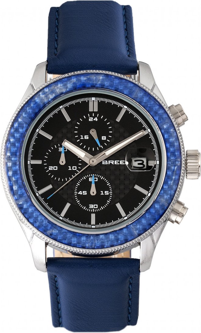 Breed Maverick Chronograph Lederarmbanduhr mit Datum