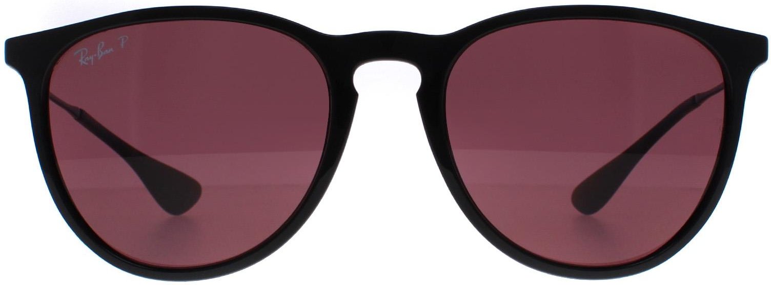 Lunettes De Soleil Ray-Ban Erika 4171 601/5Q Miroir Violet Noir Polarisé