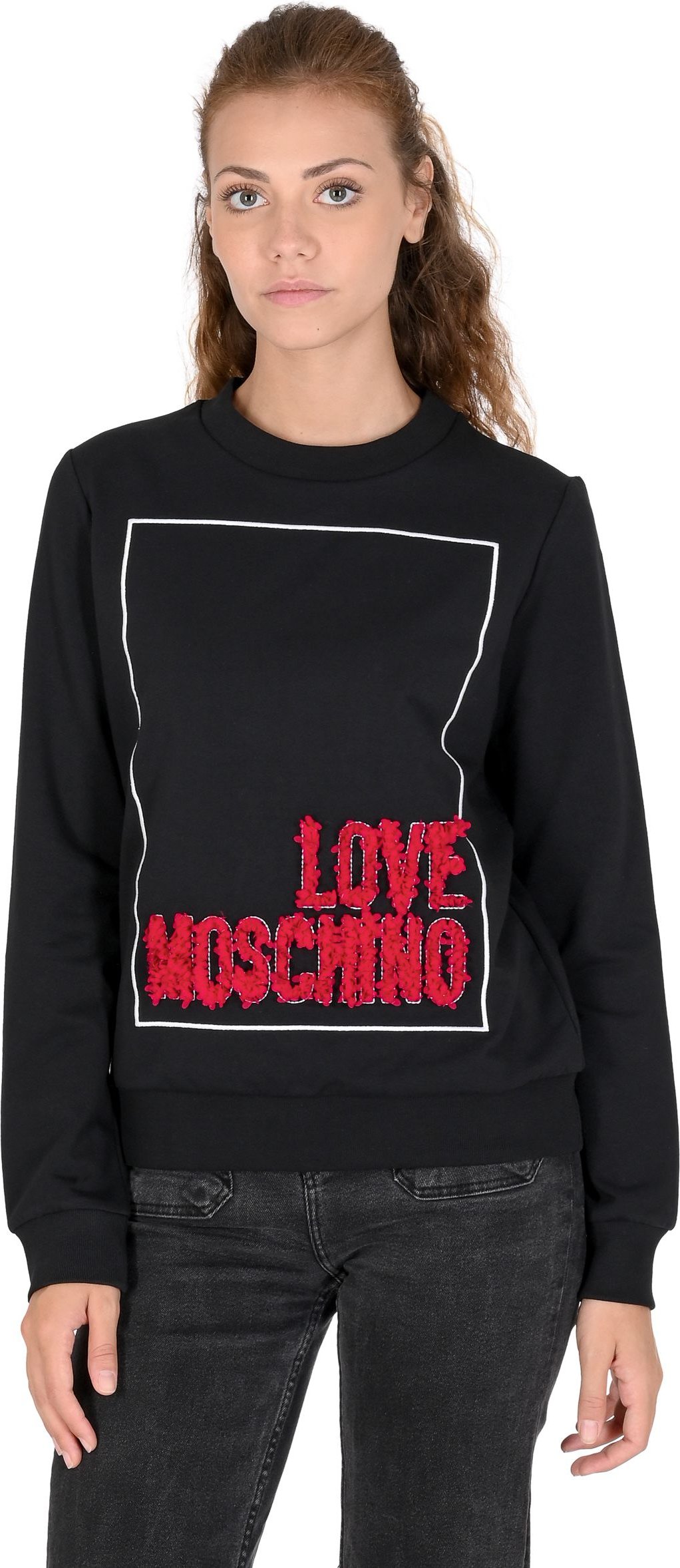 Langarm Sweatshirt mit Rundhalsausschnitt