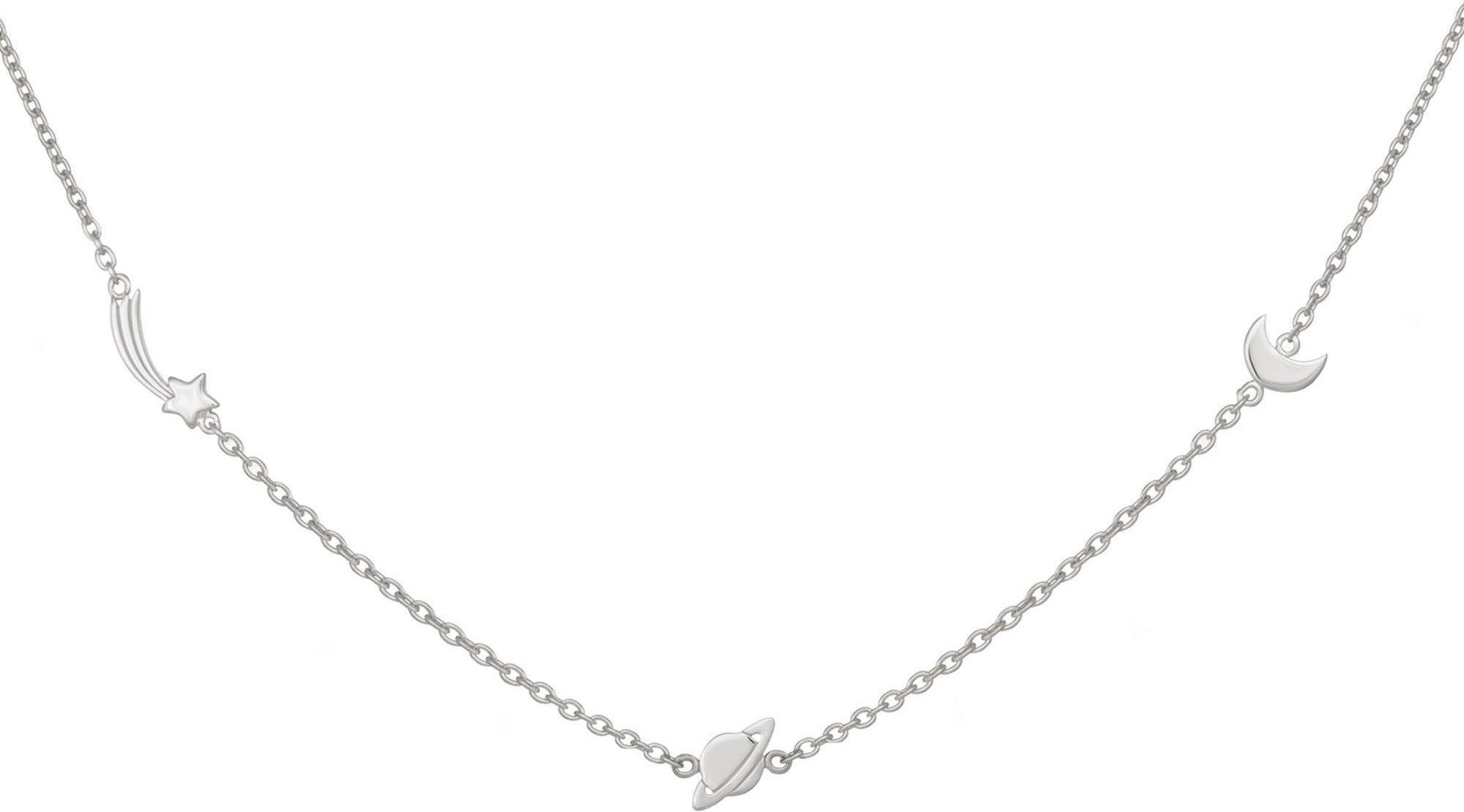cai Collier 925 Sterling Silber rhodiniert Sternschnuppe - Saturn - Mond