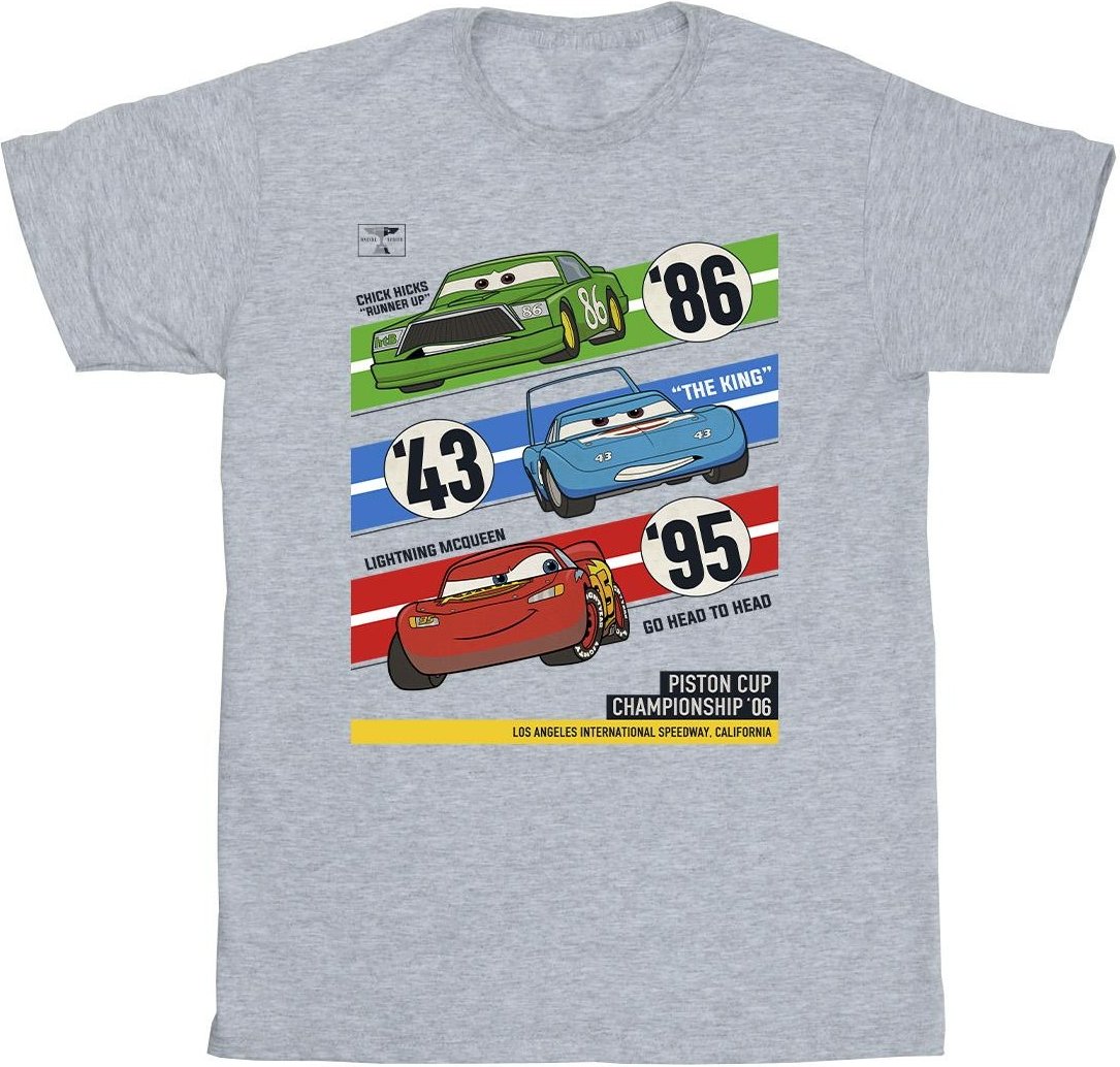 Disney - "Cars Piston Cup Champions" T-Shirt für Herren (Grau)