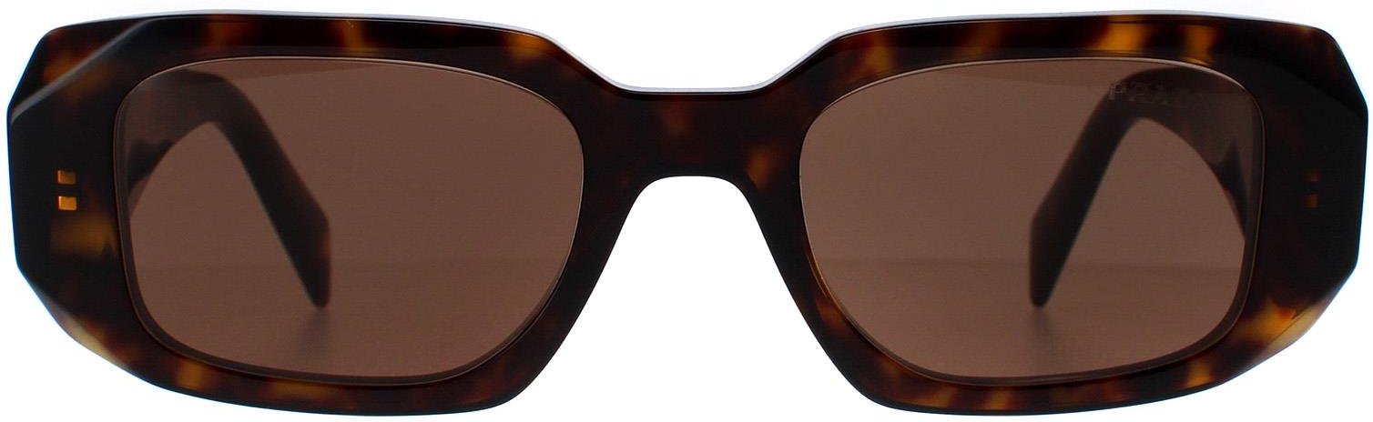 Prada Rectangle Damen Schildpatt Braun PR17WS