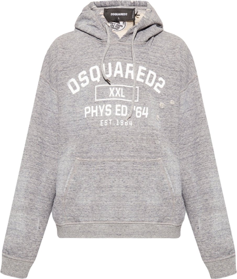Dsquared2 - Grau melierter Hoodie „Phys Ed Design"