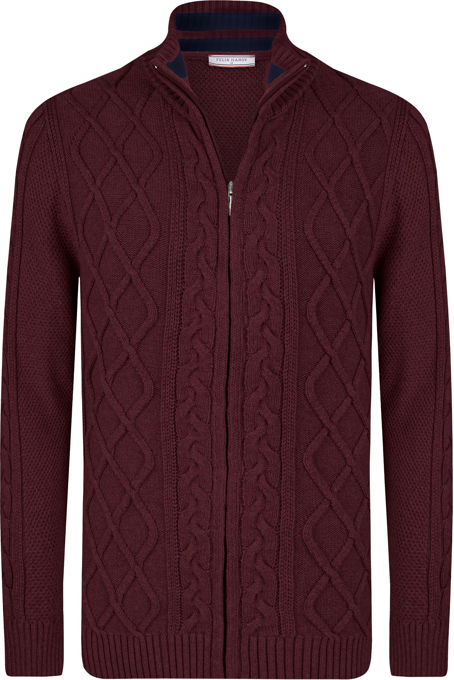 Strickjacke Strickjacke Mit Durchgehendem Reißverschluss