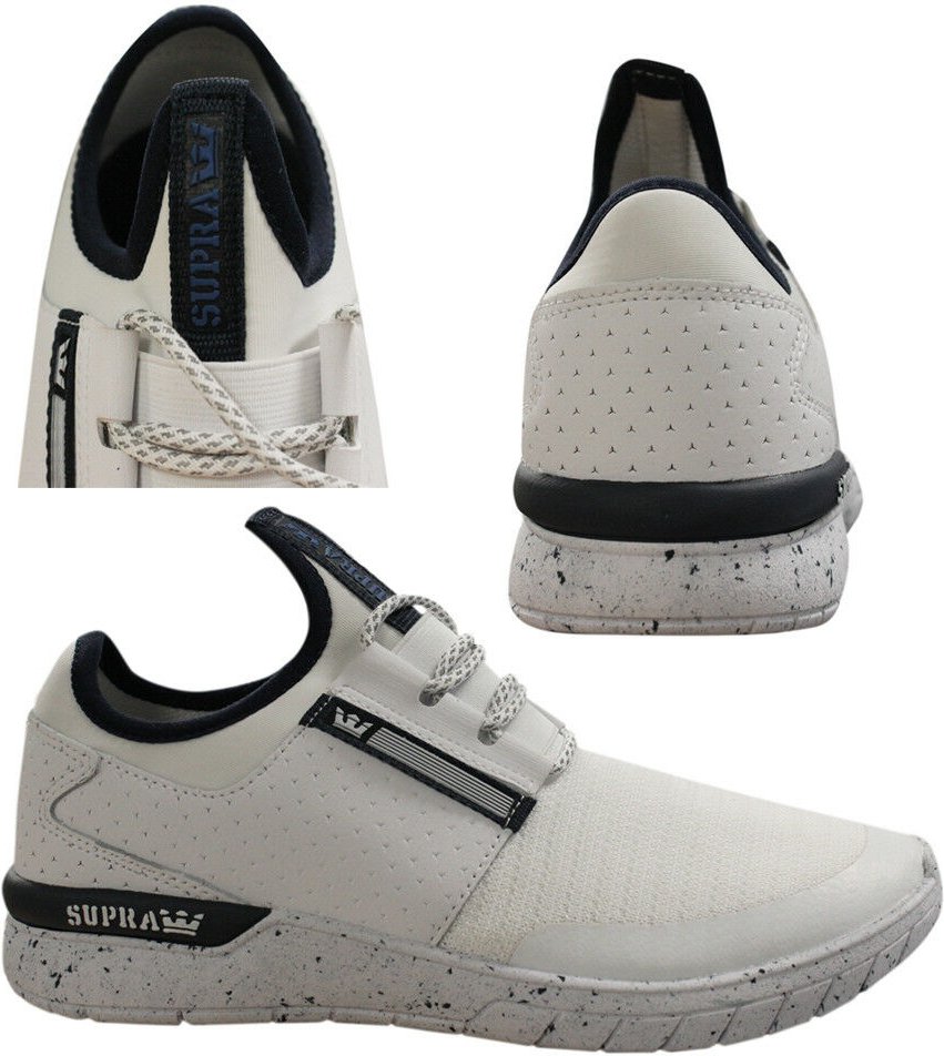 Thumbnail - Supra Flow Run Pee -up Herren Casual Running Trainer White 008021 135 Q1