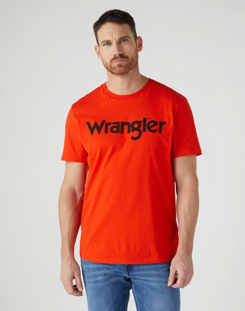Wrangler - ORANGE.COM LOGO TEE