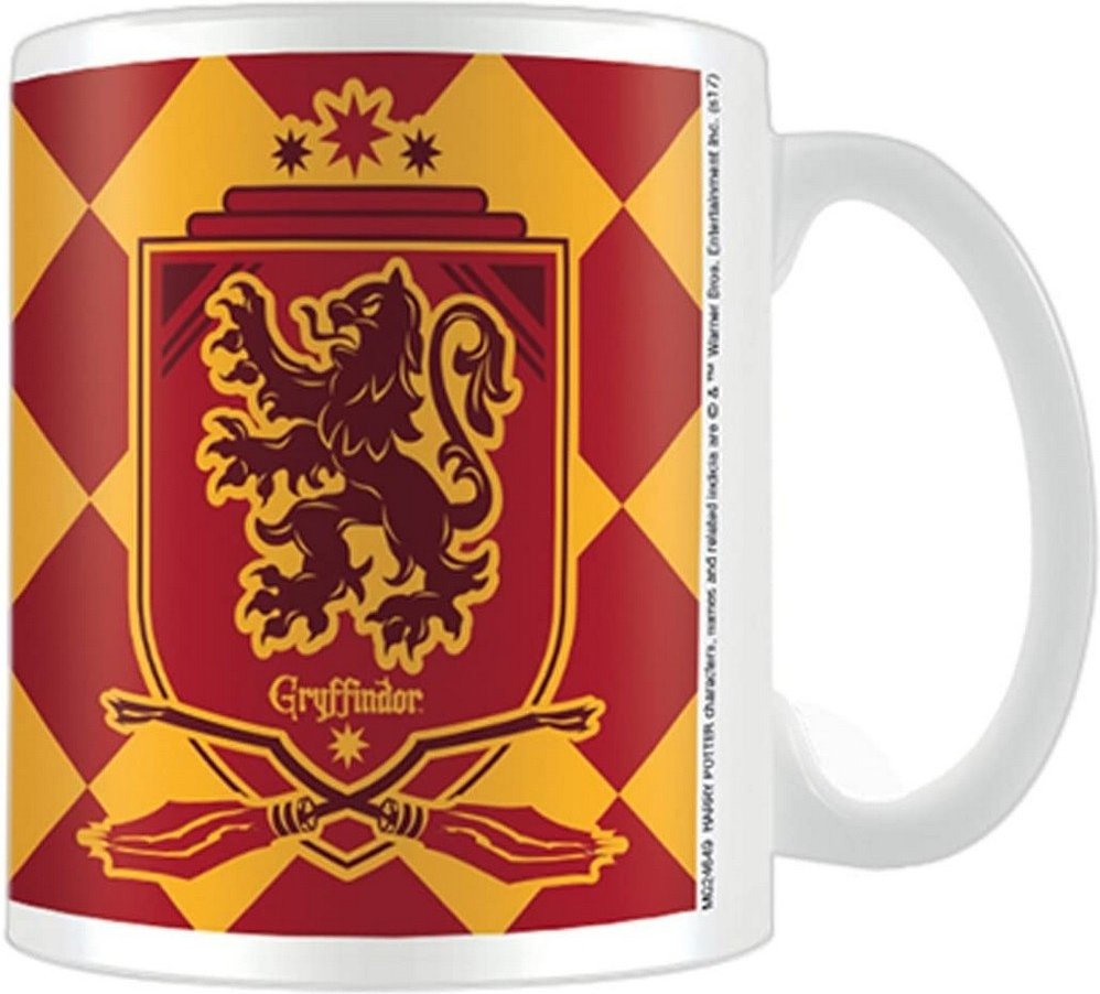 Harry Potter - Kaffeebecher, Gryffindor (Weiß/Scharlachrot/Gold)