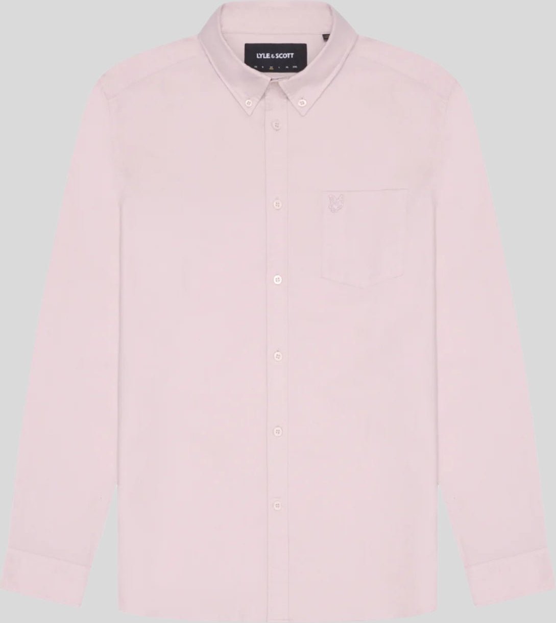 Thumbnail - Lyle & Scott Tonal Button-Down-Oxford-Hemd – Pink Salt