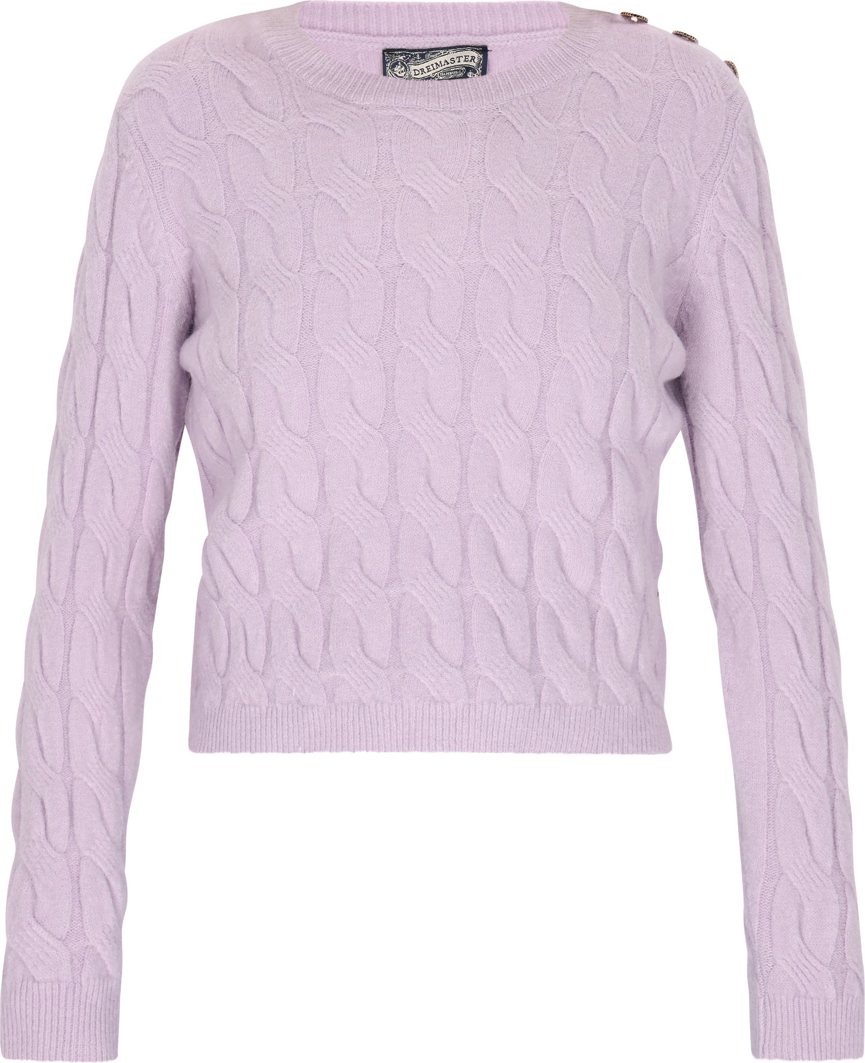 Dreimaster Pullover Damen Lavendel melange