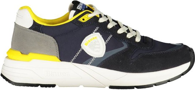 Blauer Blue Polyester Herren Sneaker