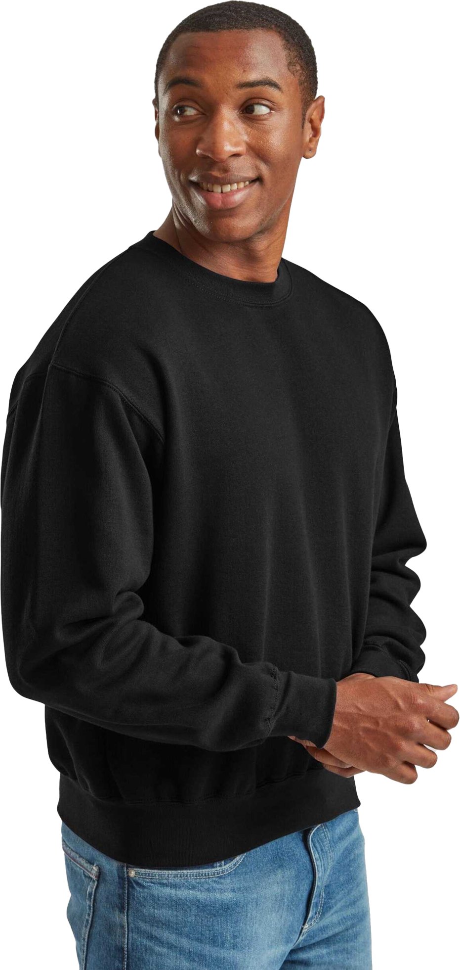 Fruit of the Loom - Sweatshirt für Herren/Damen Unisex, Super Baumwolle (Schwarz)