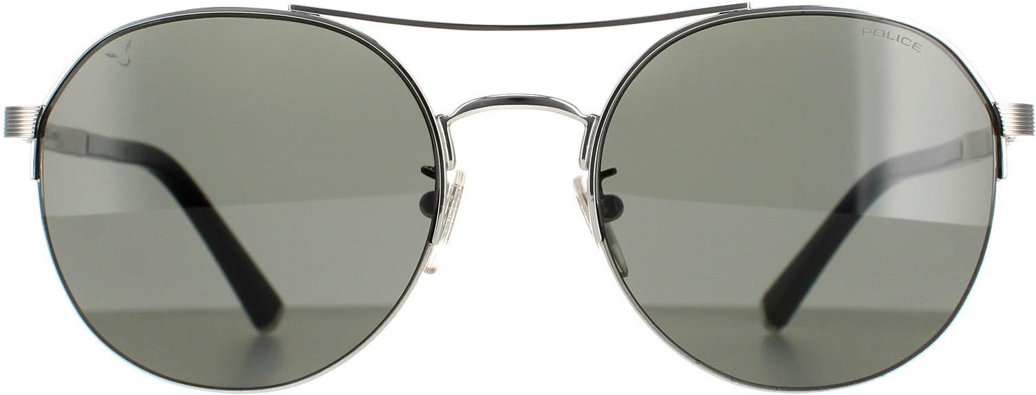Polizei Aviator Herren Shiny Full Palladium Smoke Grau SPLA24 Lewis 03