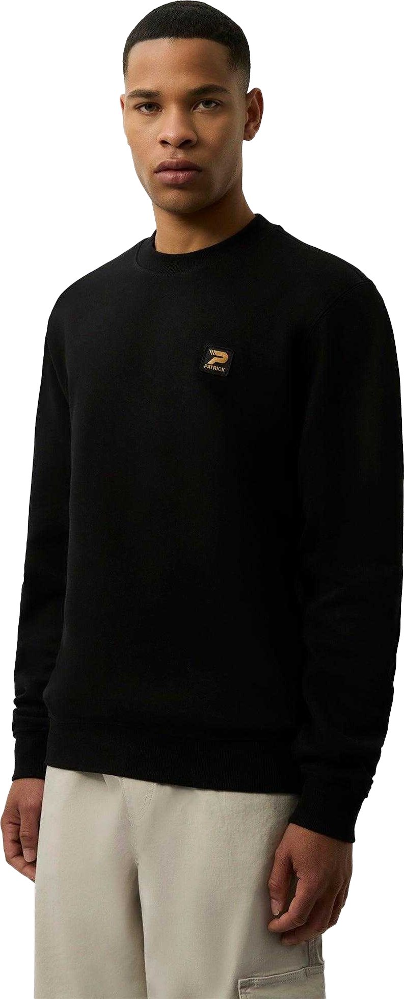 Patrick - "Oscar" Sweatshirt für Herren, Rundhalsausschnitt (Schwarz)