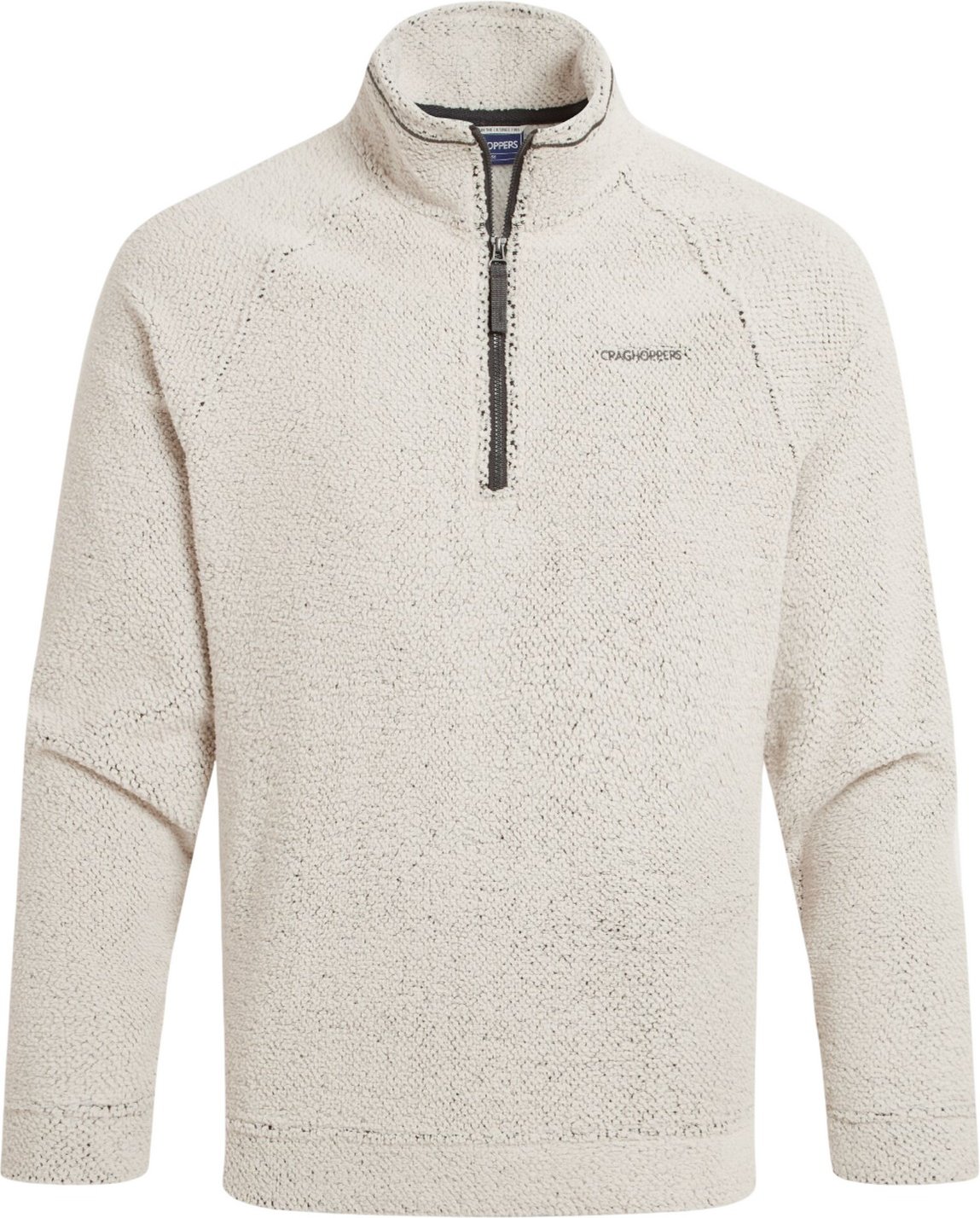 Thumbnail - Craghoppers - "Karlton" Fleece-Oberteil mit halbem Reißverschluss für Herren (Ecru)