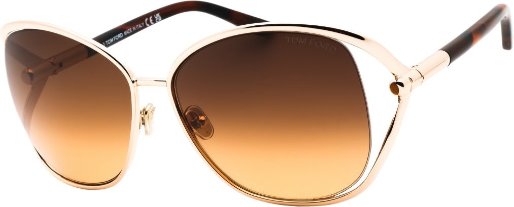 Tom Ford Marta Sonnenbrille in glänzendem Roségold