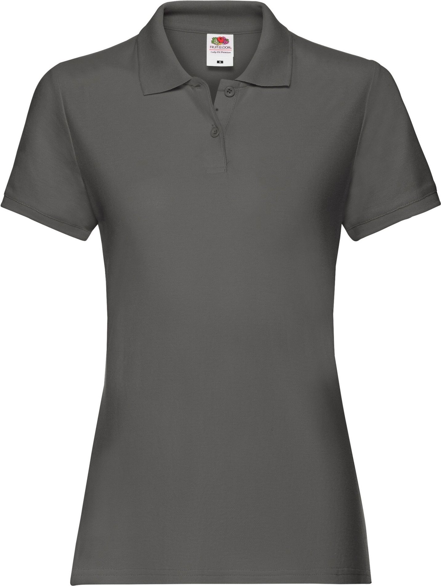 Fruit of the Loom - "Premium" Poloshirt für Damen (Hellgrau)