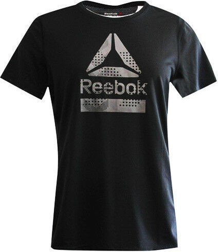 Reebok Active Chill Black Short Sleeved Womens Tee Top T-Shirts BQ4994 RW14