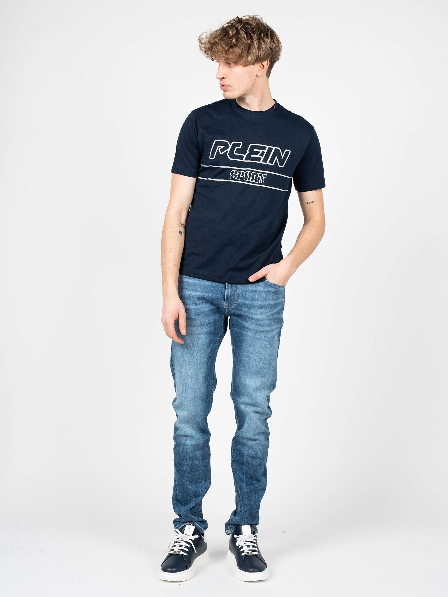 Plein Sport T-Shirt Herren Blau