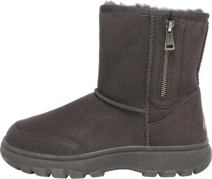 EVER AU Damen Starling Zipper Kurze Stiefel - Chocolate