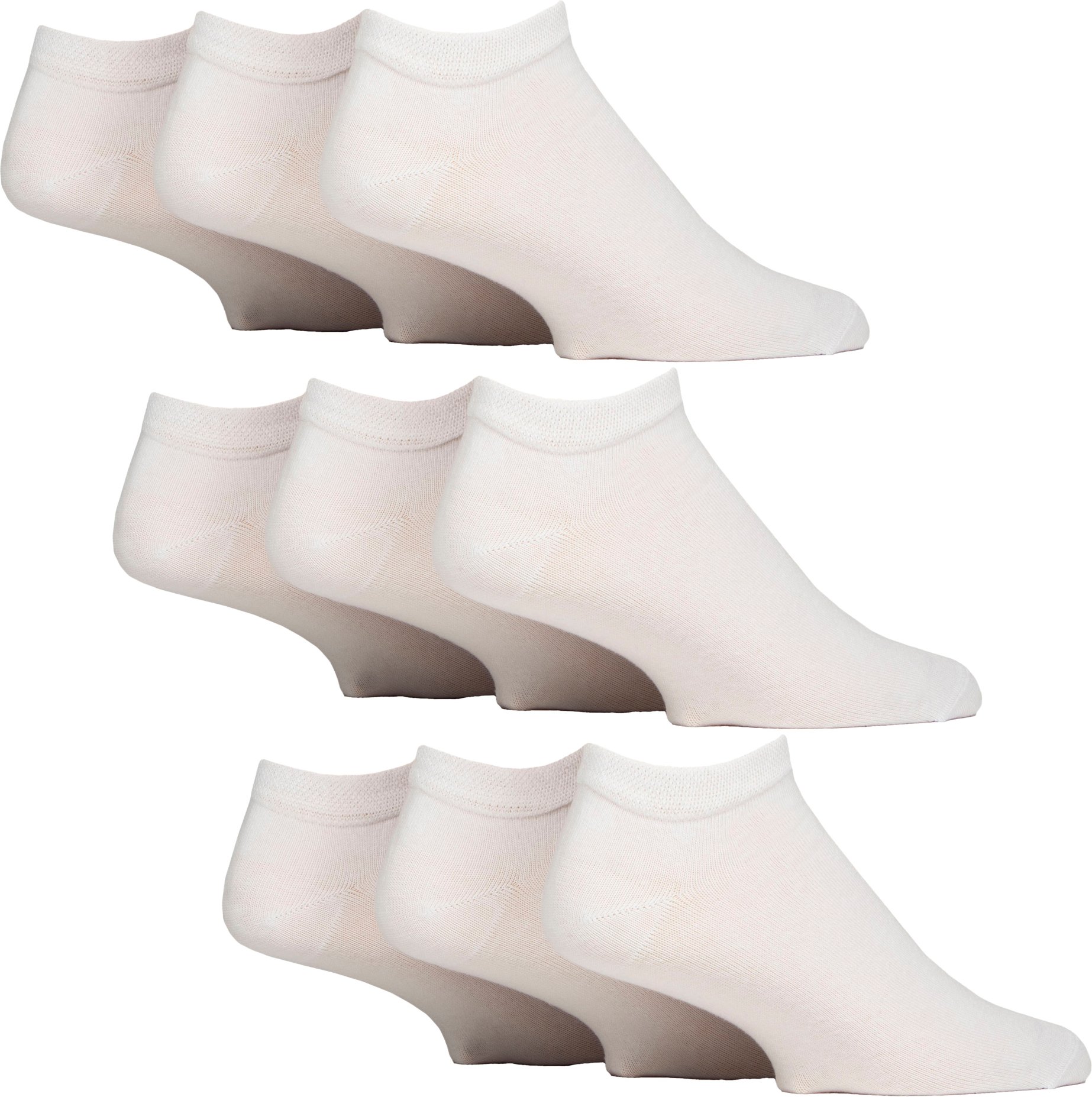 9er Pack Herren Diabetiker Trainingssocken | Nicht-elastische, extrabreite Knöchelsocken