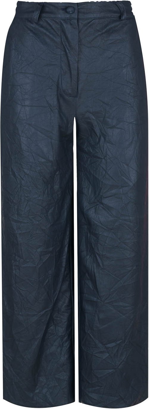 Blaue Culottes aus Kunstleder von Conquista Fashion