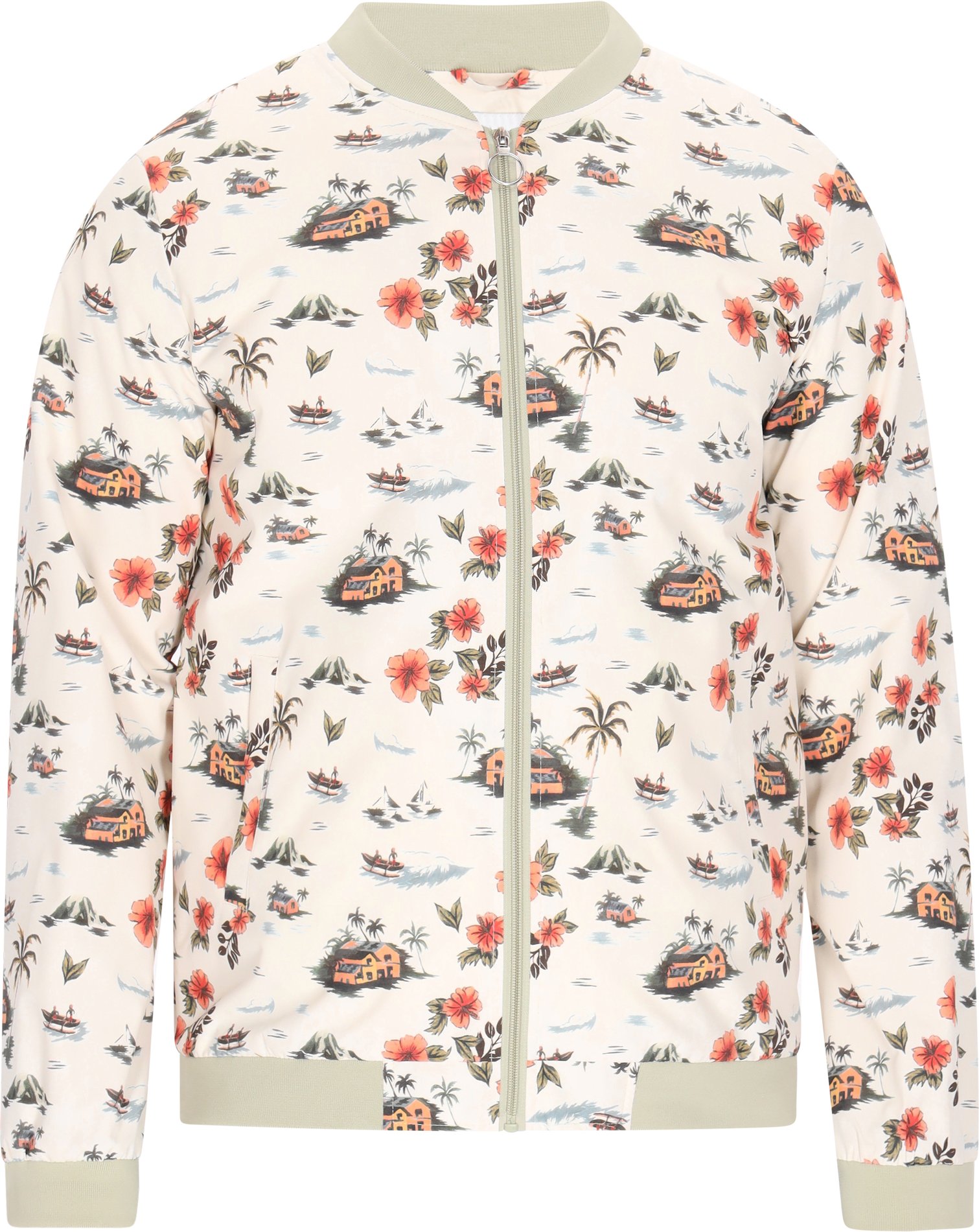 Mo Jacke Männer cremeweiß mehrfarbig