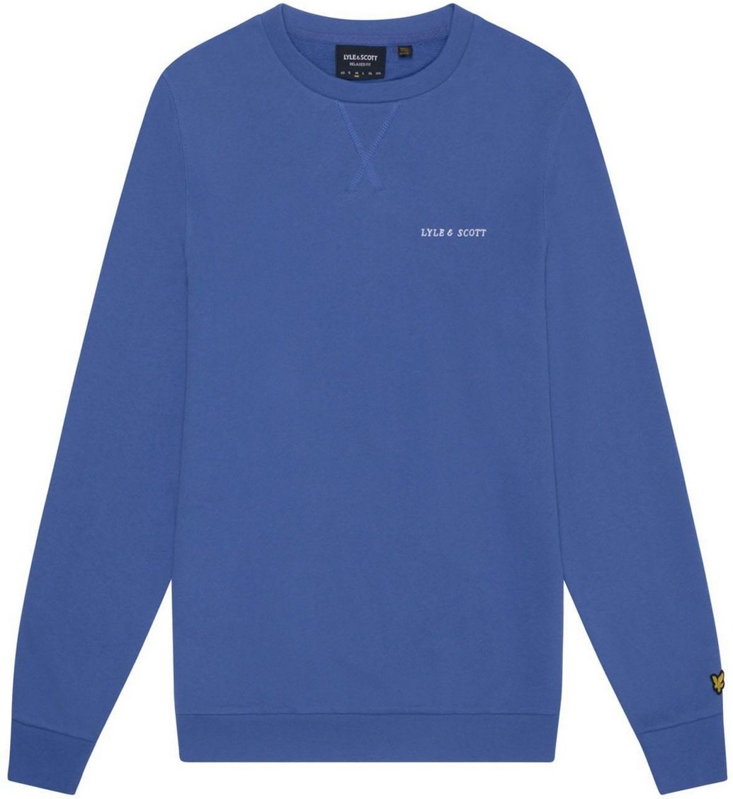 Lyle & Scott - Rundhalsausschnitt Sweatshirt für Herren Loopback (Blau)