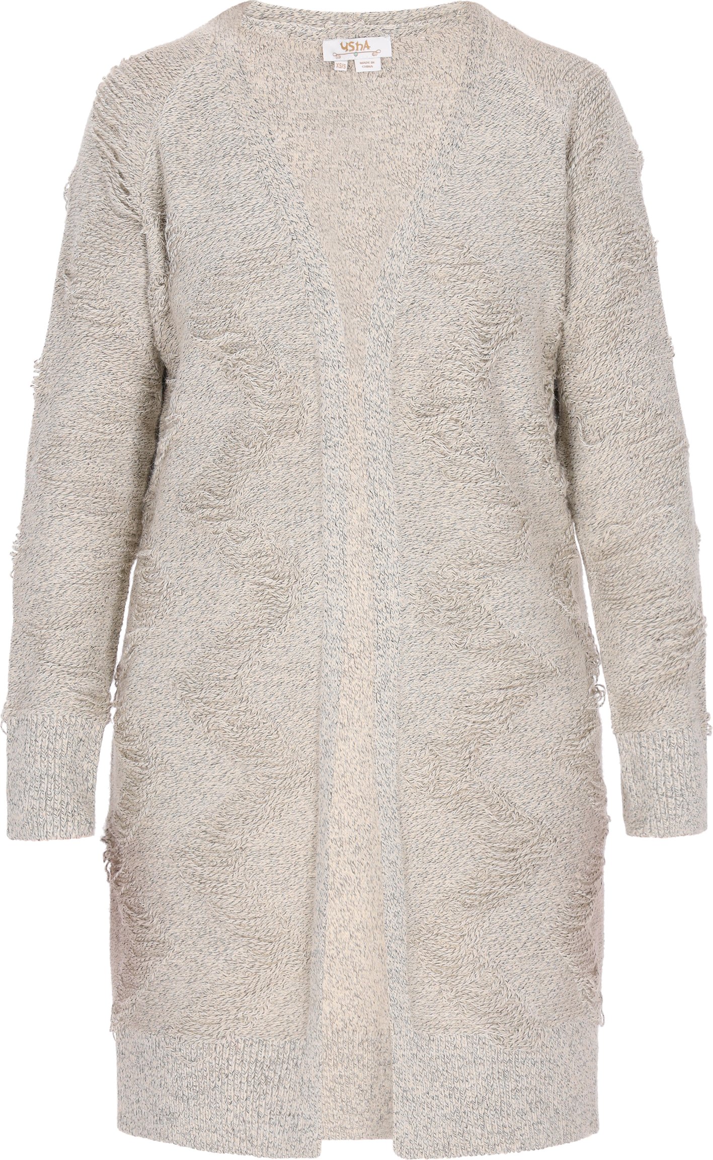 usha Strickjacke Damen Hellbeige Melange