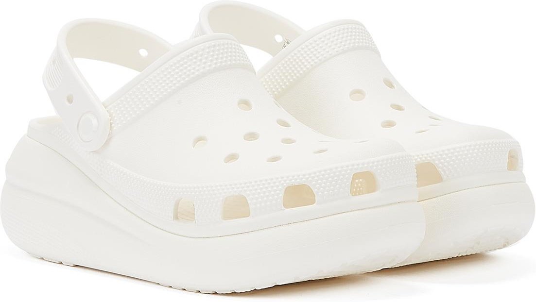 Thumbnail - Crocs Classic Crush Clog Damen Weiß Sandalen