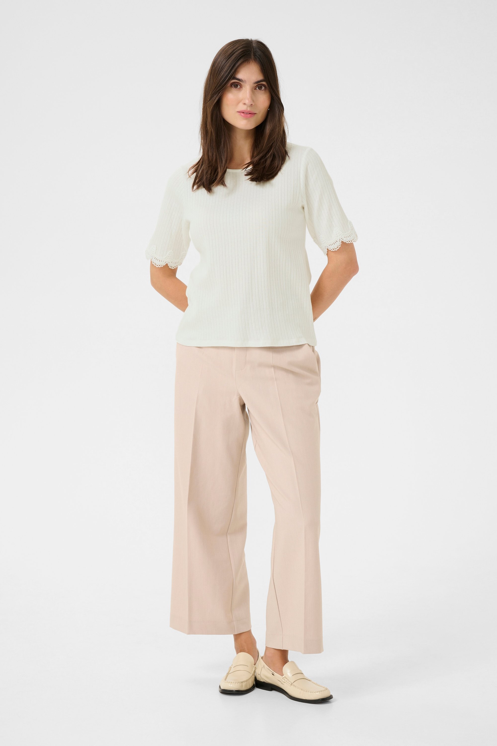 T-shirt Relaxed fit Spring Gardenia white