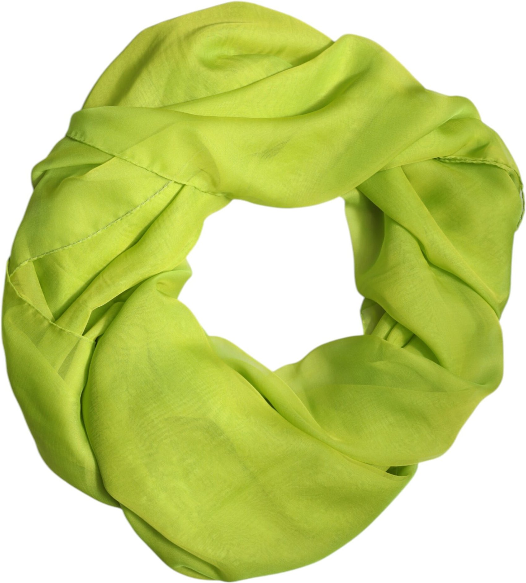 Seidentuch Limettengrün Accessoire