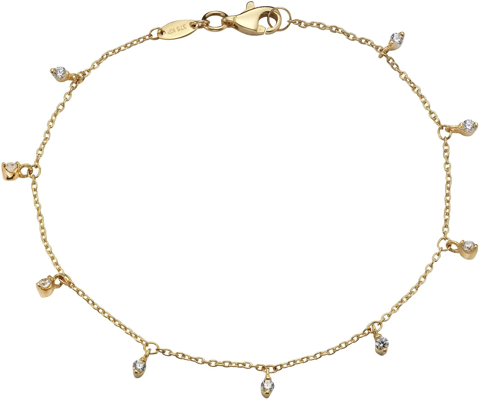 Celesta Gold Armband 375 Gold mit Zirkonia