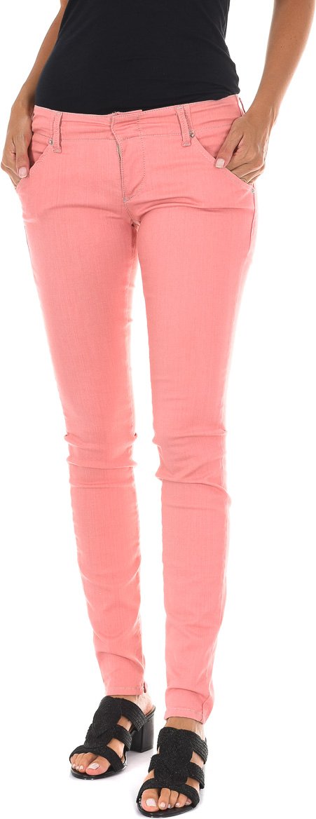 Lange Hose aus Stretchstoff 70DBF0585-G194 Frau