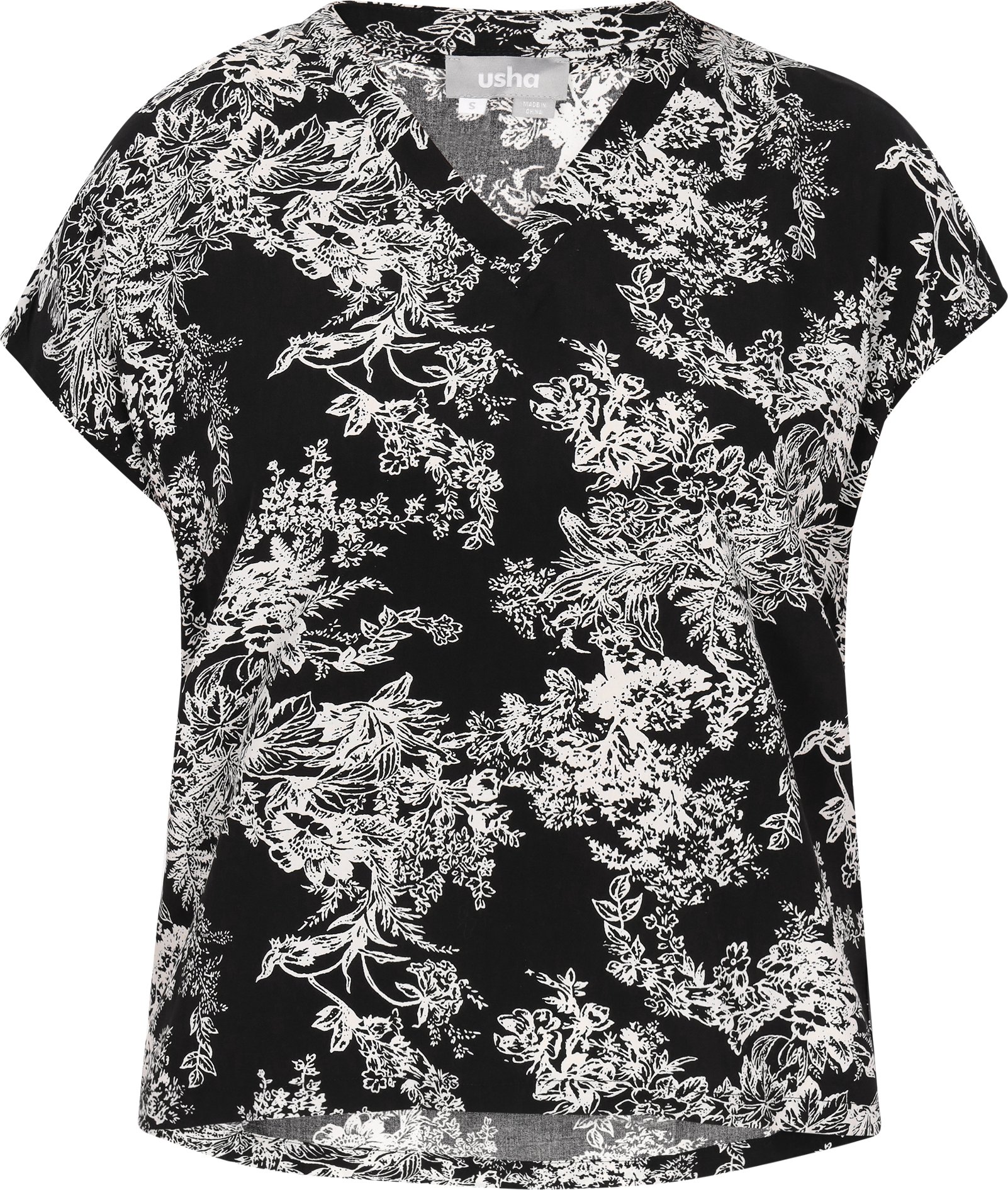 Thumbnail - FELIPA Bluse Frauen schwarz-weiß