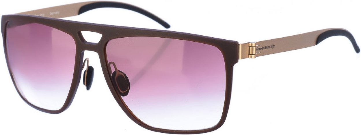 Acetat-Sonnenbrille in rechteckiger Form M7008 Herren