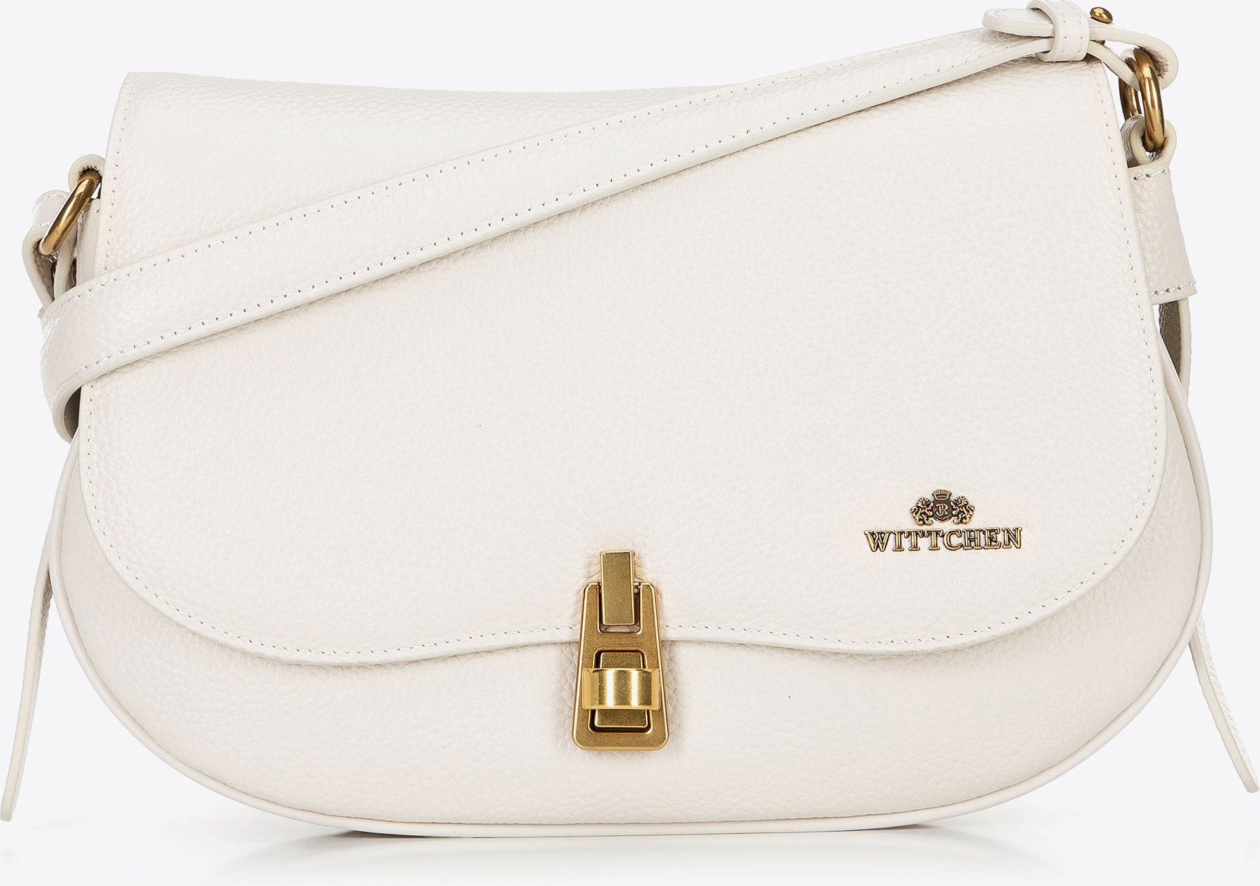 Wittchen Damen-Schultertasche aus Naturleder, cremefarben