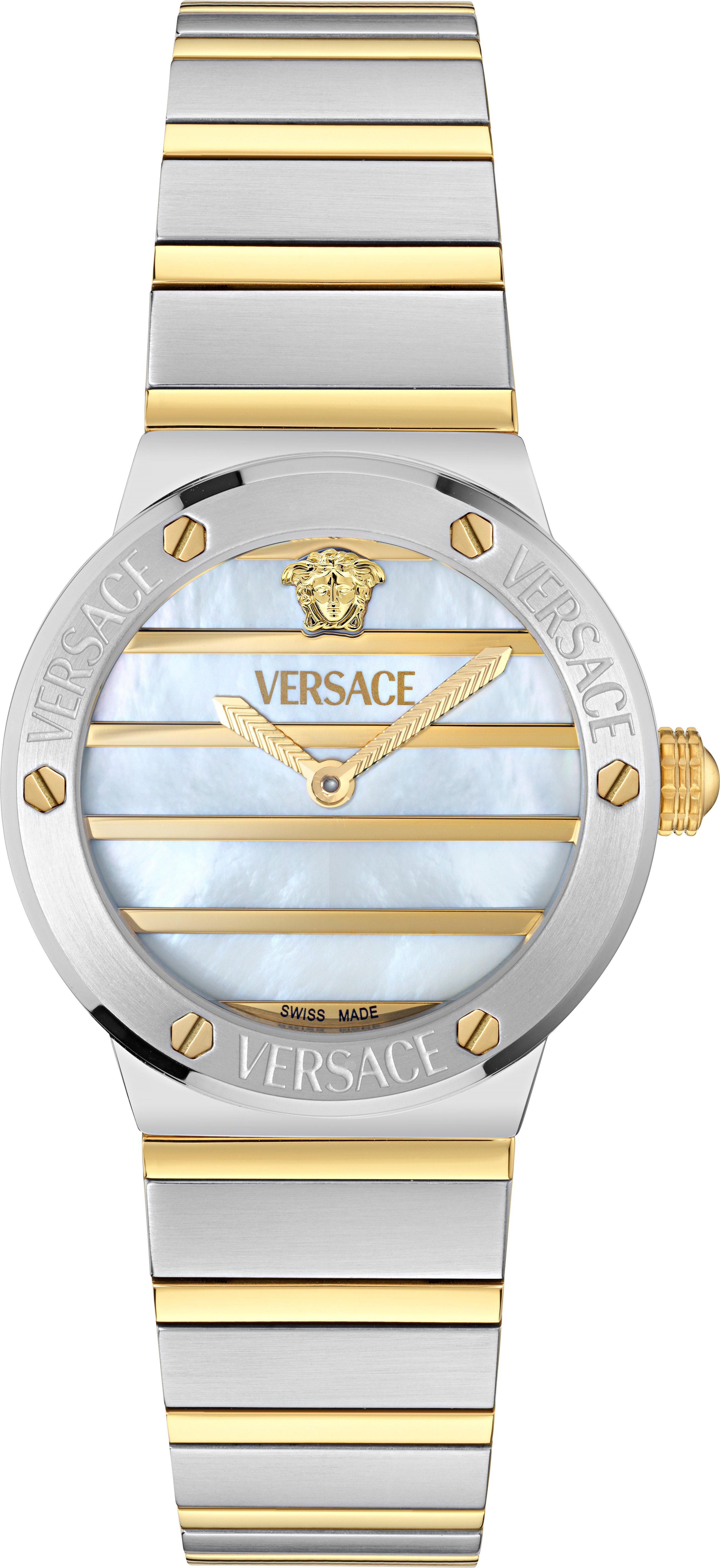 Versace Greca Logo Pearl Mehrfarbig Damen Armbanduhr VE0S00325