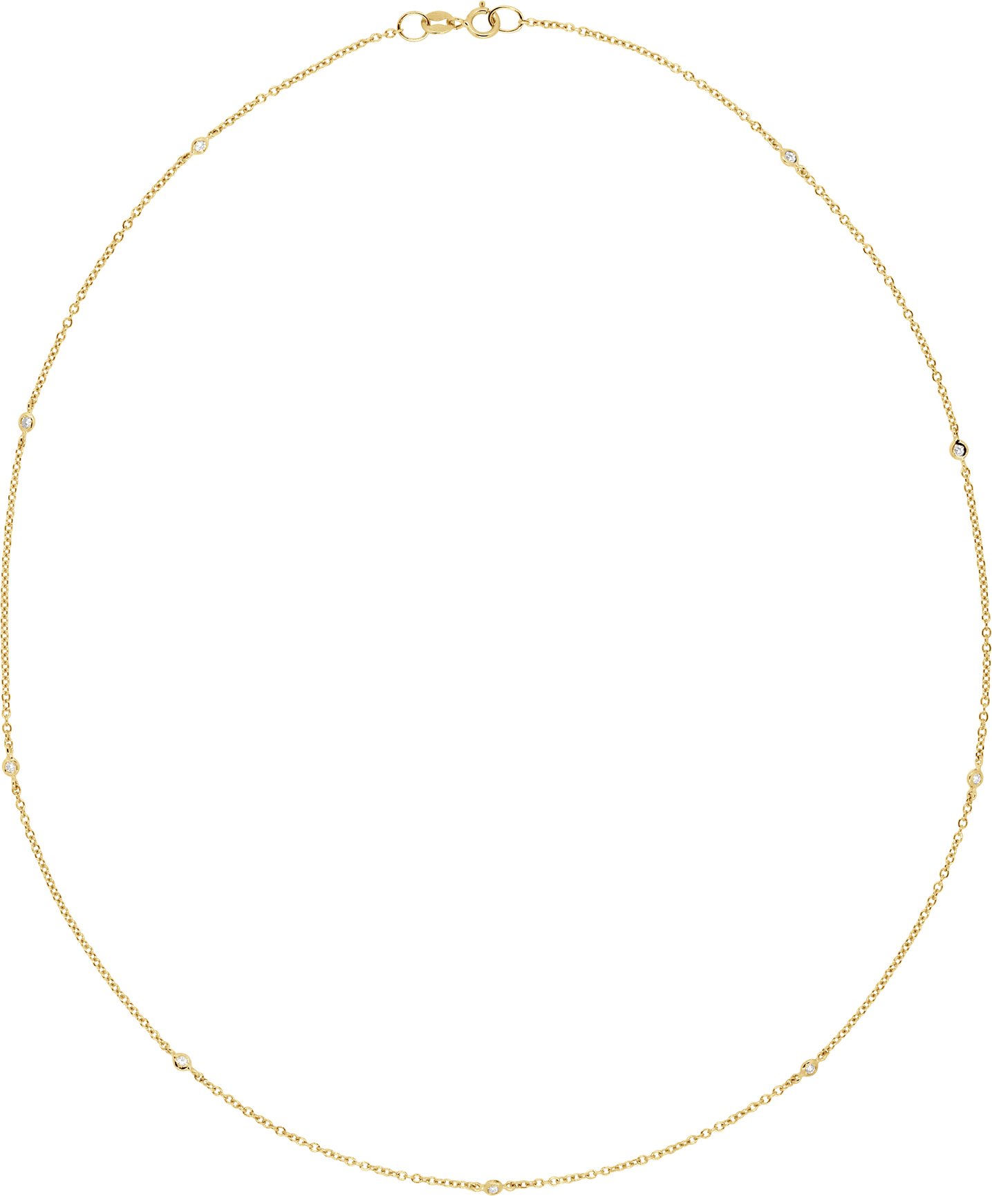 DIADEMA - Halskette mit Diamanten - Gelbgold