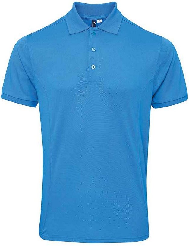 Thumbnail - Premier Herren Coolchecker Plus Pique Polo T-Shirt (Türkis)