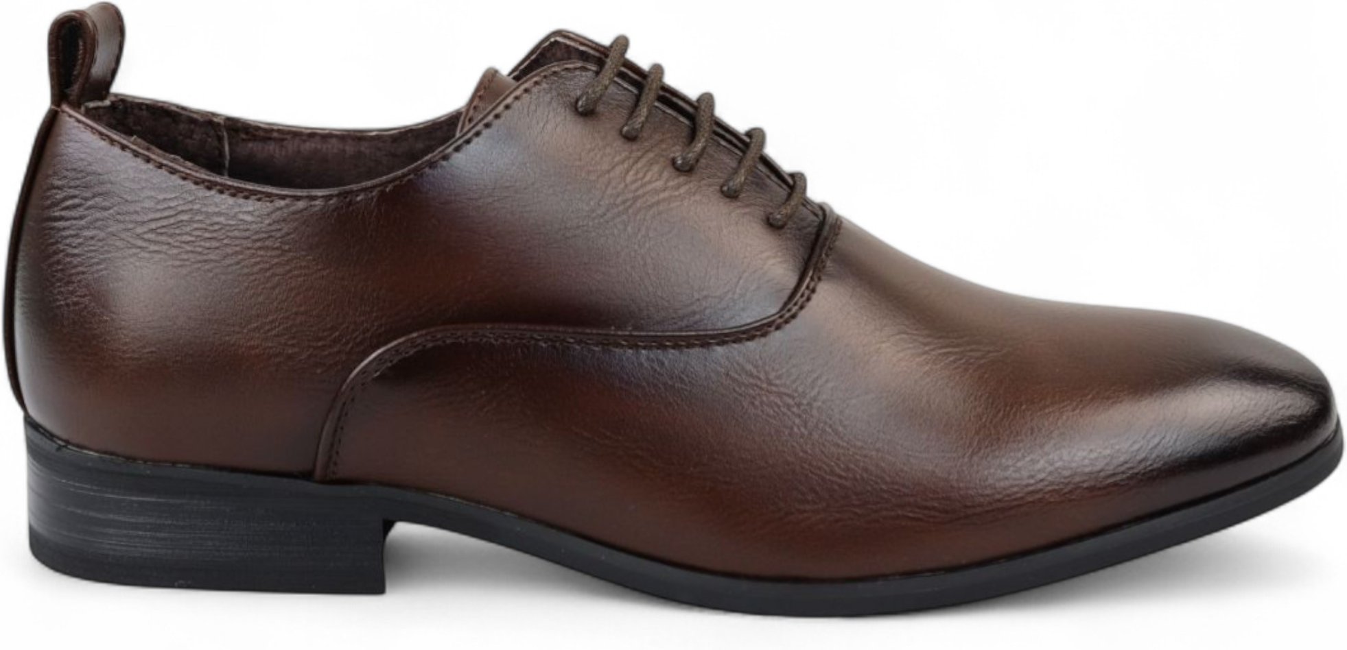 Braune klassische Oxford-Derby-Schuhe zum Schnüren für Herren