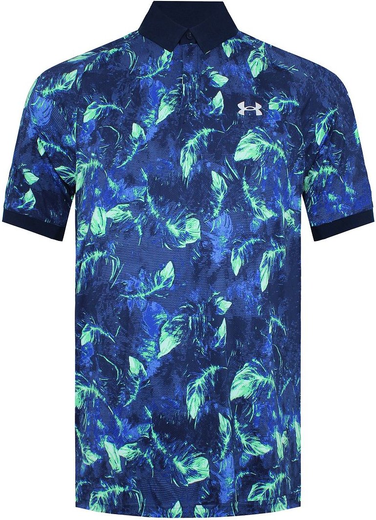 Under Armour Is-Chill Bof Mens Navy/Green Polo-Hemd