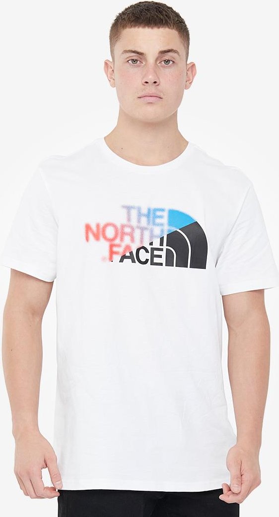 The North Face Bad Glasses T-Shirt in Clear Lake Blau / TNF Weiß
