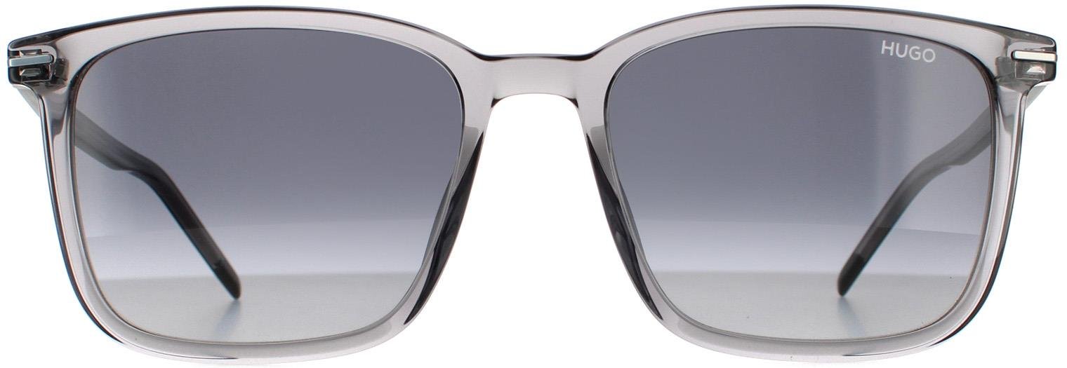 Hugo von Hugo Boss Quadratische Herren Sonnenbrille in Grau mit Dunkelgrauem Verlauf