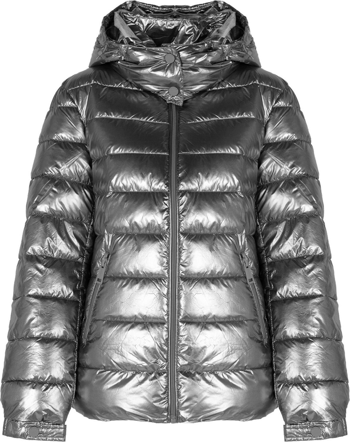 Guess Jacke Bomber-jacke Damen Silber