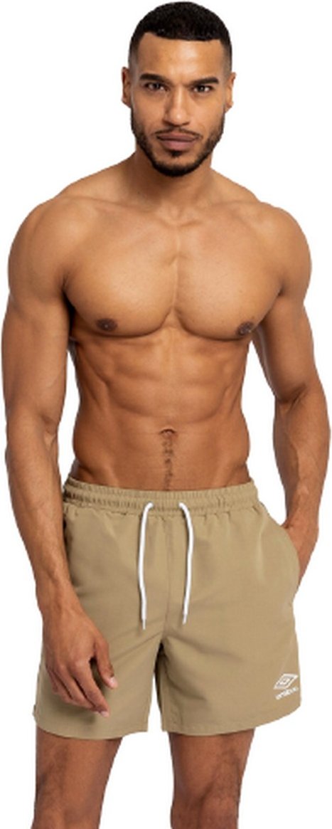 Thumbnail - Umbro Herren Taped Swim Shorts (Khaki)