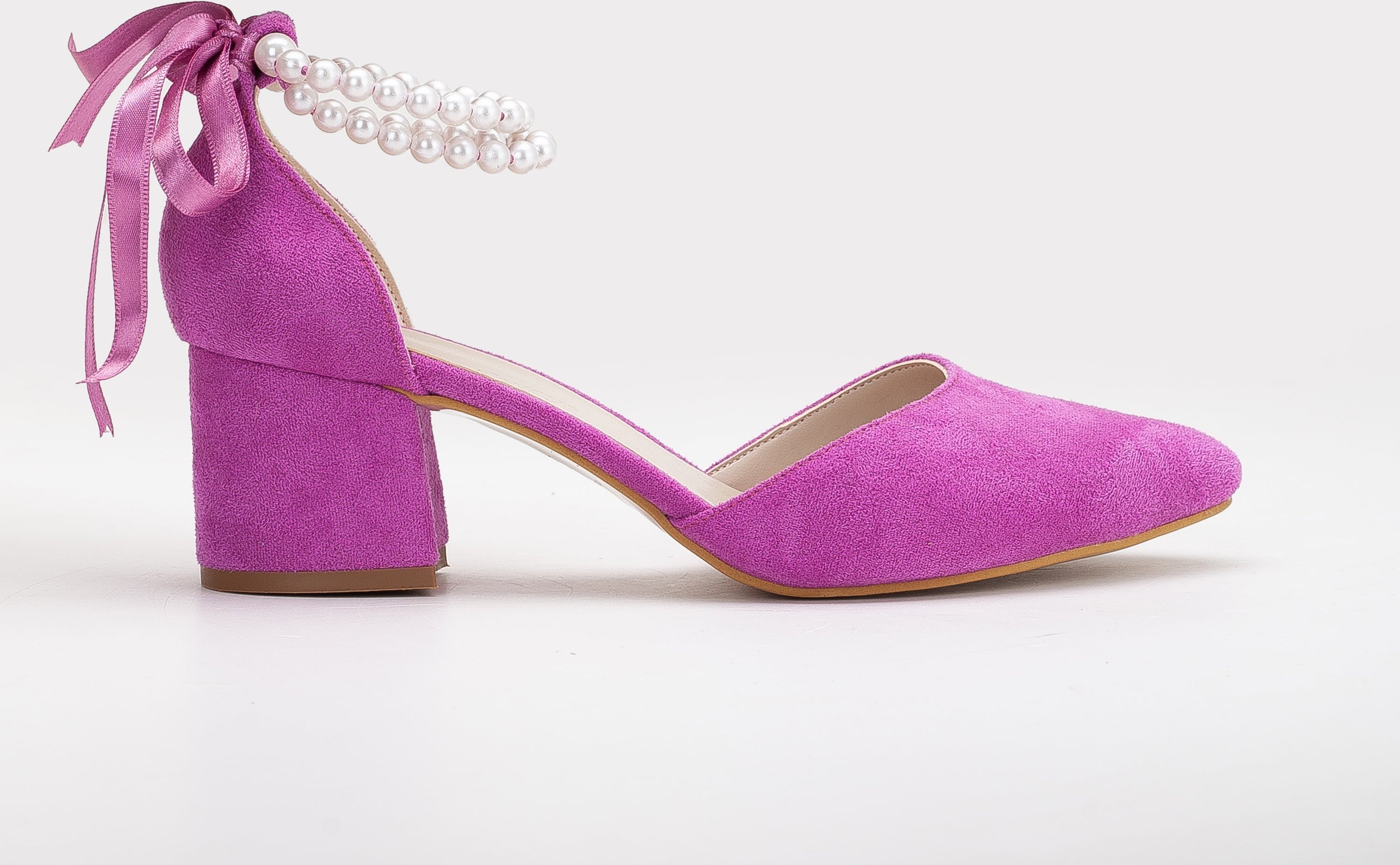 Miranda Niedrige Blockabsätze mit Perlen