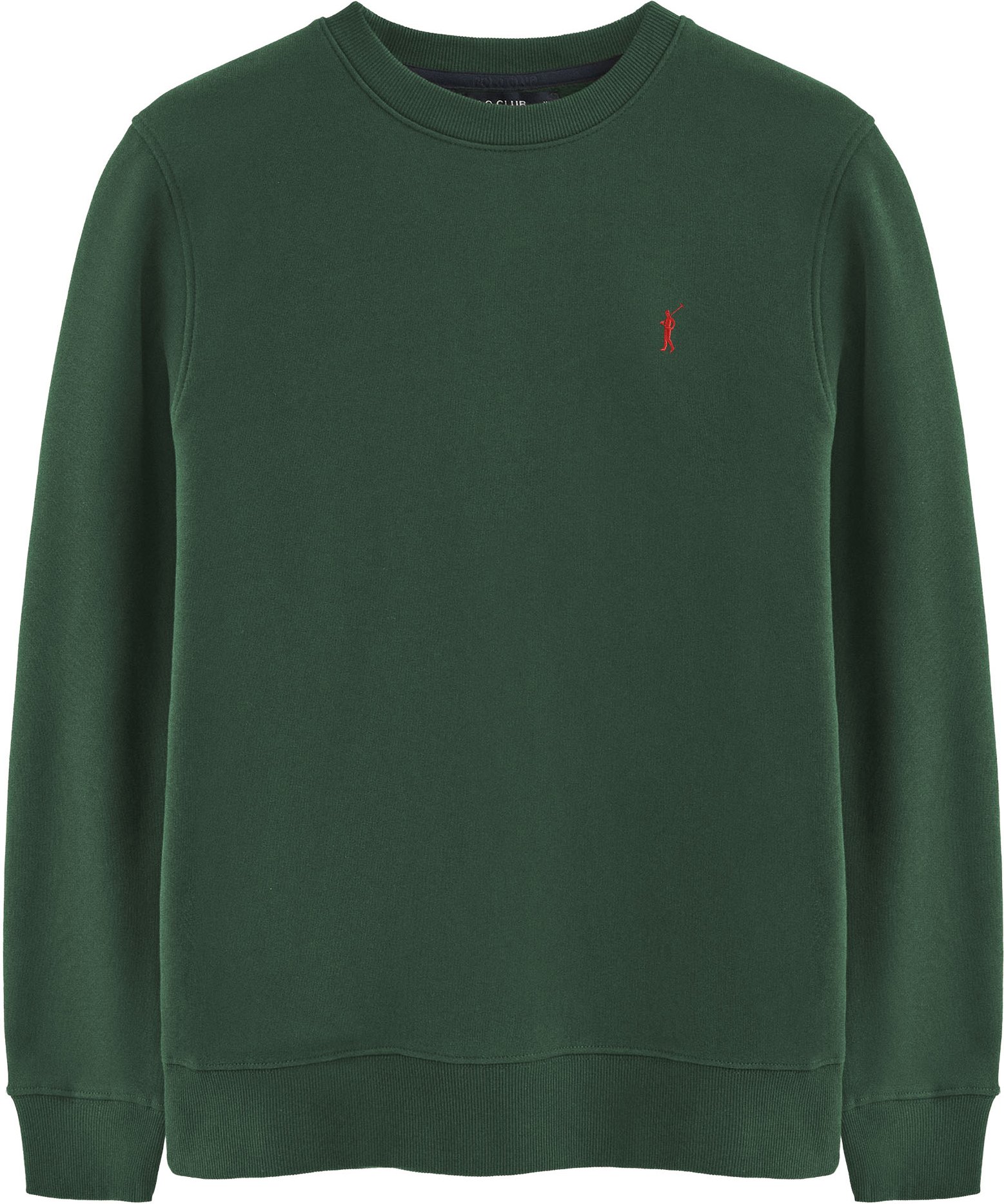 Sweatshirt flaschengrün im Relaxed Fit mit Rigby Go-Logo